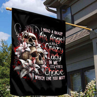 Blood Skull Garden Flag I Hold A Angel And Crazy Lady It Your Choice - Wonder Print Shop