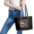 Blood Skull Leather Tote Bag I Hold A Angel And Crazy Lady It Your Choice - Wonder Print Shop