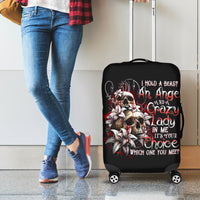 Blood Skull Luggage Cover I Hold A Angel And Crazy Lady It Your Choice - Wonder Print Shop