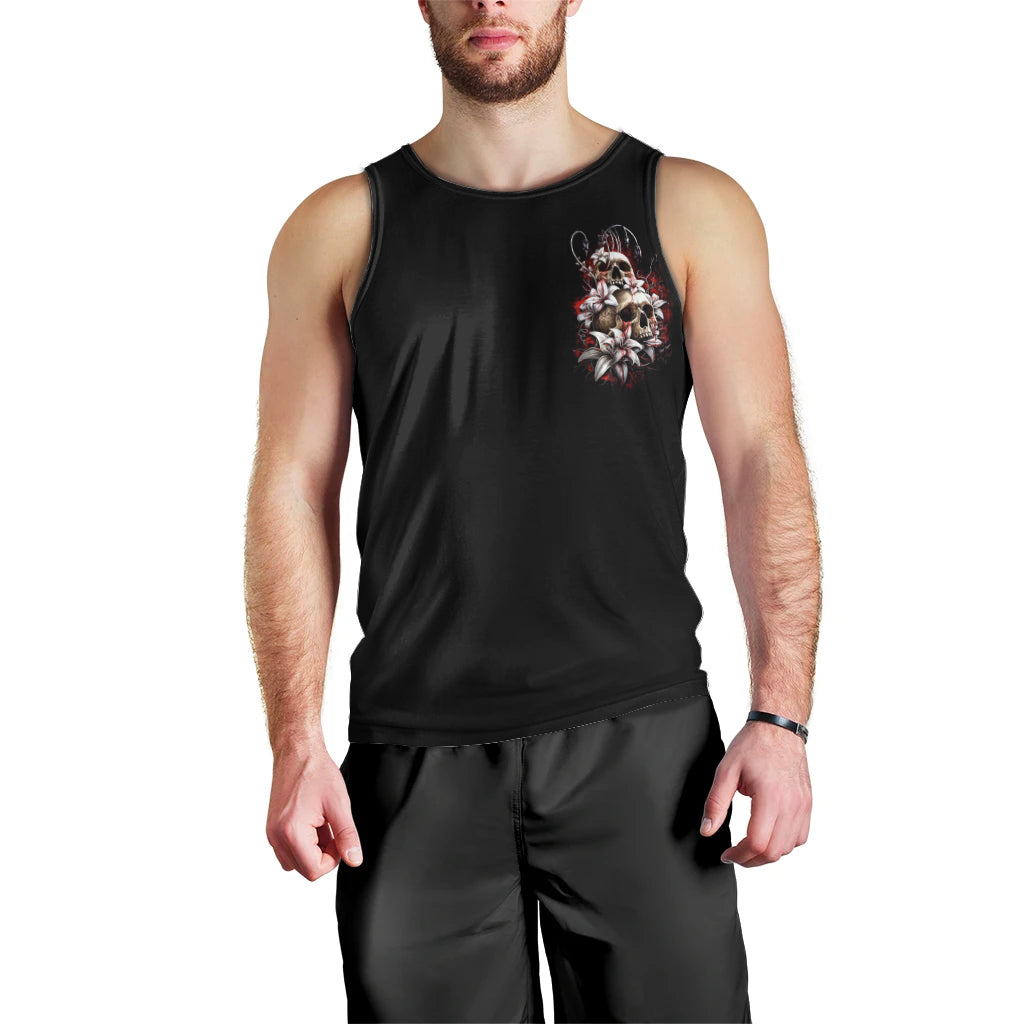 Moon Skull Men Tank Top Hello Darkness My Old Friend Moon DT01