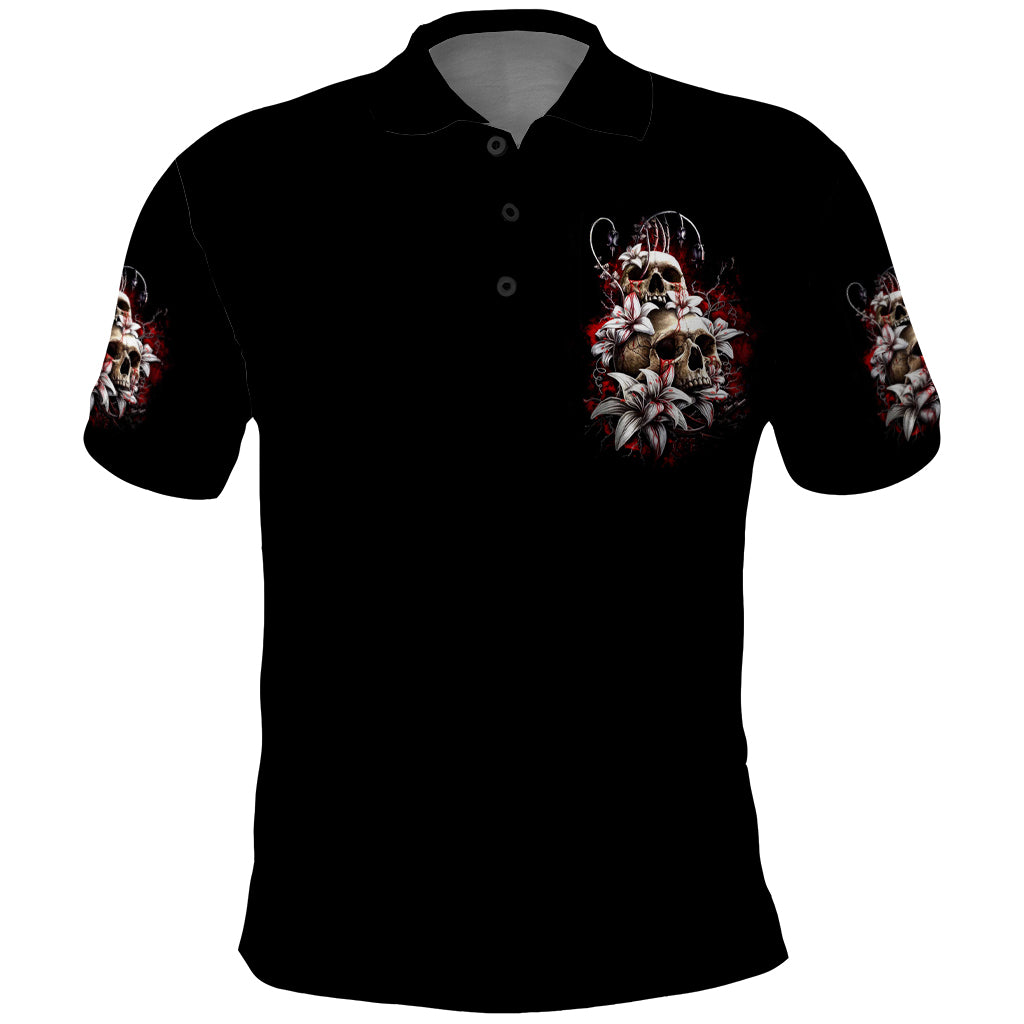 Moon Skull Polo Shirt Hello Darkness My Old Friend Moon - Wonder Print Shop