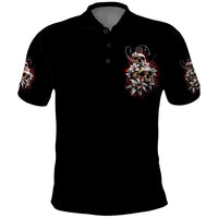 Moon Skull Polo Shirt Hello Darkness My Old Friend Moon - Wonder Print Shop