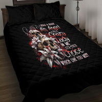 Blood Skull Quilt Bed Set I Hold A Angel And Crazy Lady It Your Choice - Wonder Print Shop