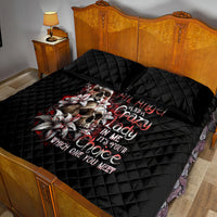 Blood Skull Quilt Bed Set I Hold A Angel And Crazy Lady It Your Choice - Wonder Print Shop