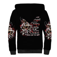 Moon Skull Sherpa Hoodie Hello Darkness My Old Friend Moon - Wonder Print Shop