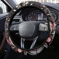 Blood Skull Steering Wheel Cover I Hold A Angel And Crazy Lady It Your Choice - Wonder Print Shop