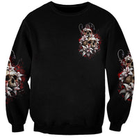 Moon Skull Sweatshirt Hello Darkness My Old Friend Moon - Wonder Print Shop