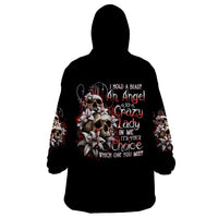 Moon Skull Wearable Blanket Hoodie Hello Darkness My Old Friend Moon - Wonder Print Shop