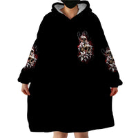 Moon Skull Wearable Blanket Hoodie Hello Darkness My Old Friend Moon - Wonder Print Shop