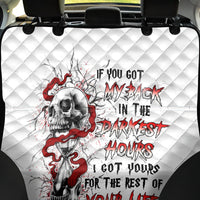 Blood Skull Back Car Seat Cover You Got My Back I Got Your Rest Of Your Life - Wonder Print Shop