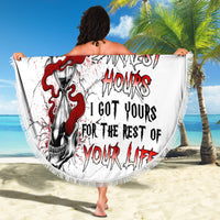 Blood Skull Beach Blanket You Got My Back I Got Your Rest Of Your Life - Wonder Print Shop