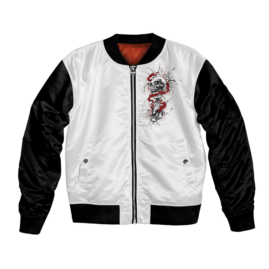 Blood Skull Bomber Jacket You Got My Back I Got Your Rest Of Your Life - Wonder Print Shop