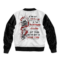 Blood Skull Bomber Jacket You Got My Back I Got Your Rest Of Your Life - Wonder Print Shop