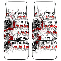 Blood Skull Car Mats You Got My Back I Got Your Rest Of Your Life - Wonder Print Shop