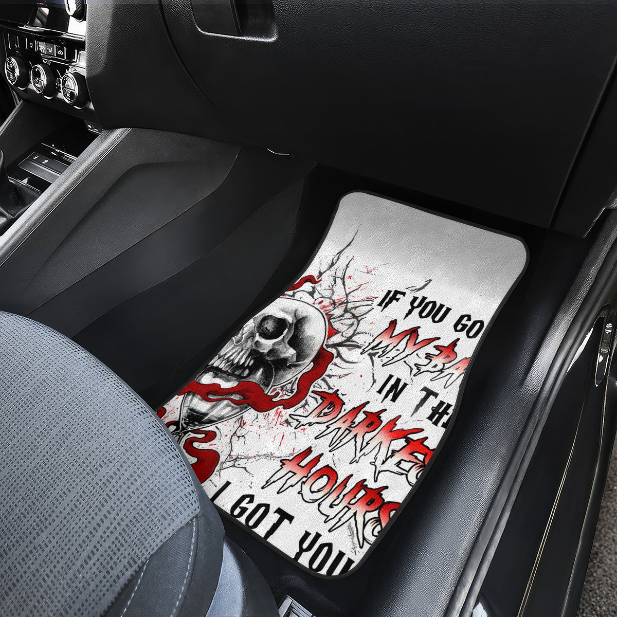 Blood Skull Car Mats You Got My Back I Got Your Rest Of Your Life - Wonder Print Shop