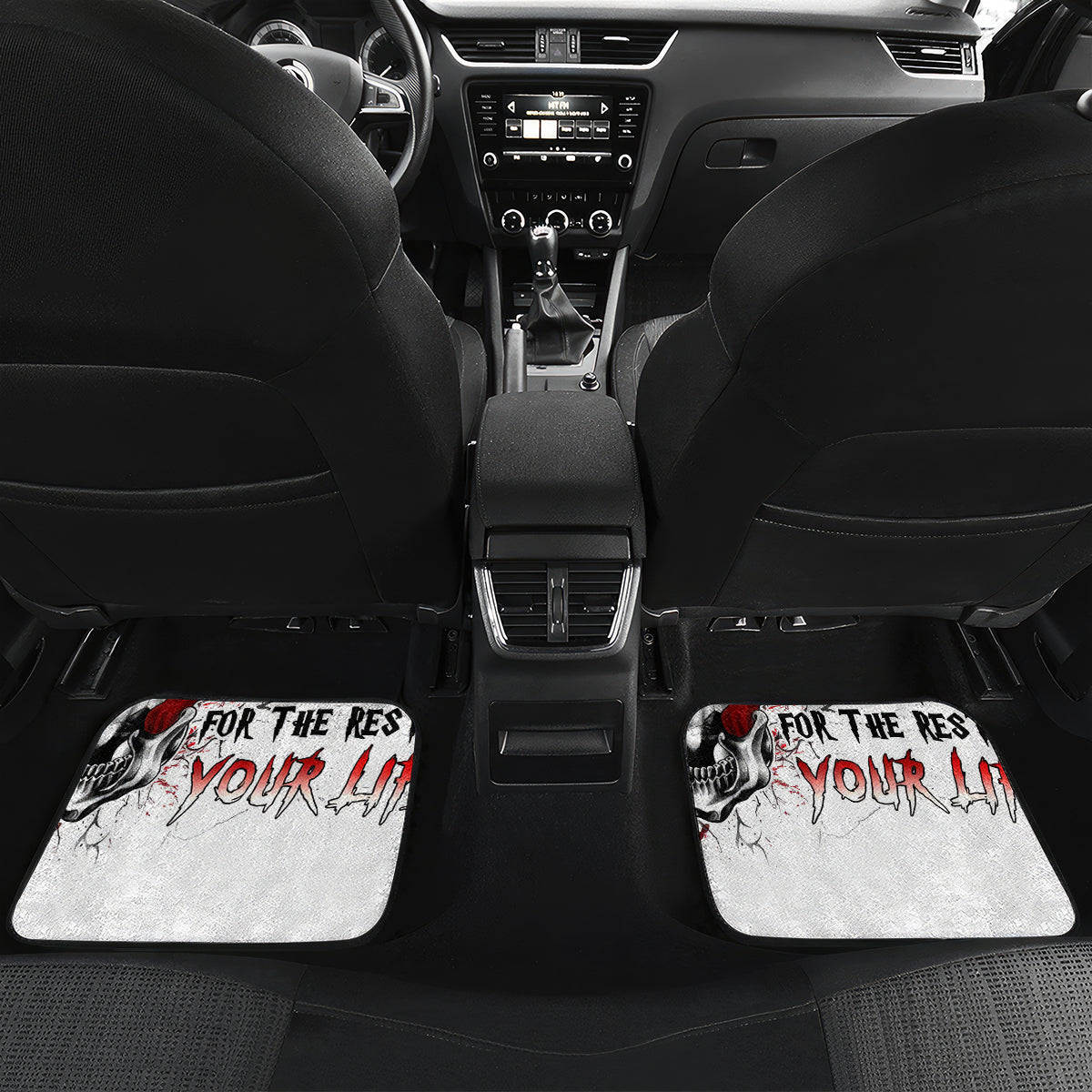 Blood Skull Car Mats You Got My Back I Got Your Rest Of Your Life - Wonder Print Shop