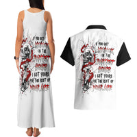 Blood Skull Couples Matching Tank Maxi Dress and Hawaiian Shirt You Got My Back I Got Your Rest Of Your Life - Wonder Print Shop