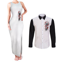 Blood Skull Couples Matching Tank Maxi Dress and Long Sleeve Button Shirts You Got My Back I Got Your Rest Of Your Life - Wonder Print Shop