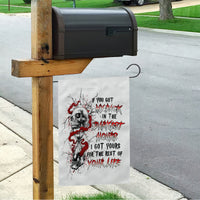 Blood Skull Garden Flag You Got My Back I Got Your Rest Of Your Life - Wonder Print Shop