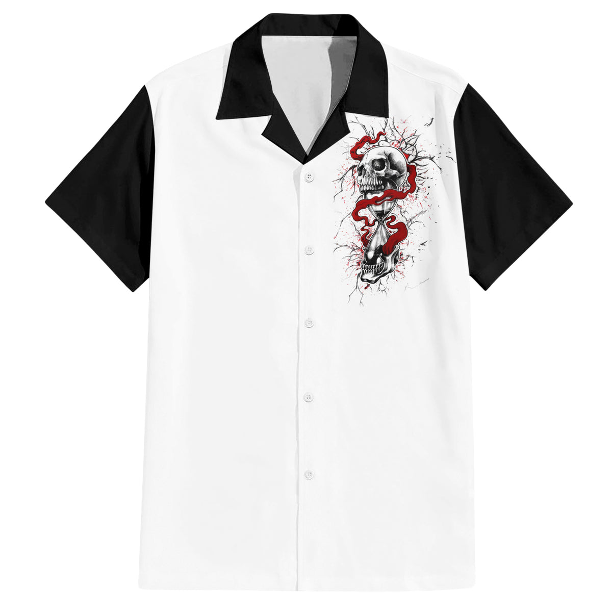 Blood Skull Hawaiian Shirt You Got My Back I Got Your Rest Of Your Life - Wonder Print Shop