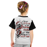Blood Skull Kid T Shirt You Got My Back I Got Your Rest Of Your Life - Wonder Print Shop