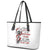 Blood Skull Leather Tote Bag You Got My Back I Got Your Rest Of Your Life - Wonder Print Shop