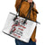 Blood Skull Leather Tote Bag You Got My Back I Got Your Rest Of Your Life - Wonder Print Shop