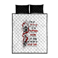 Blood Skull Quilt Bed Set You Got My Back I Got Your Rest Of Your Life - Wonder Print Shop