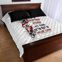 Blood Skull Quilt Bed Set You Got My Back I Got Your Rest Of Your Life - Wonder Print Shop