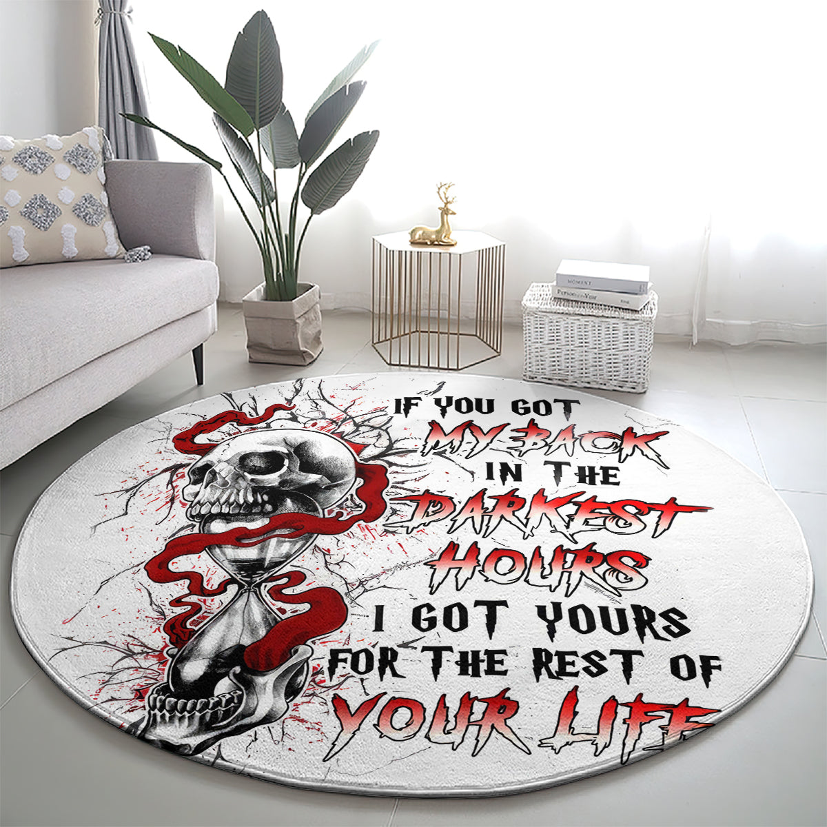 blood-skull-round-carpet-you-got-my-back-i-got-your-rest-of-your-life