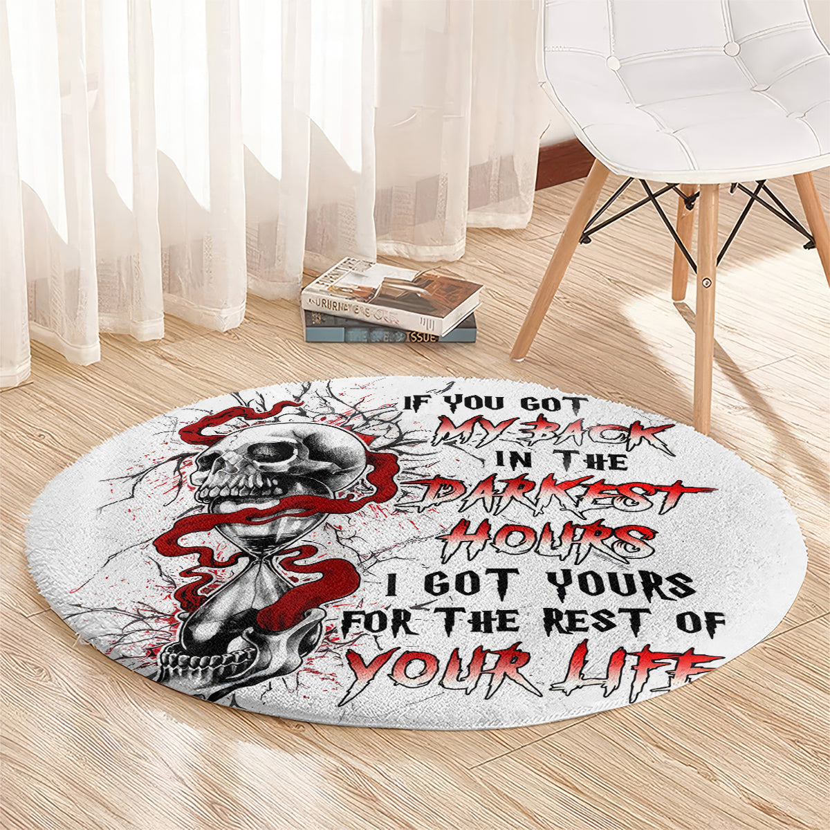 blood-skull-round-carpet-you-got-my-back-i-got-your-rest-of-your-life