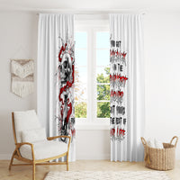 Blood Skull Window Curtain You Got My Back I Got Your Rest Of Your Life - Wonder Print Shop