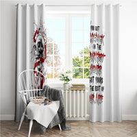 Blood Skull Window Curtain You Got My Back I Got Your Rest Of Your Life - Wonder Print Shop