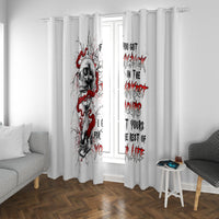 Blood Skull Window Curtain You Got My Back I Got Your Rest Of Your Life - Wonder Print Shop