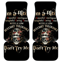 Girl Skull Car Mats I'm A Bitch Don't Try Me - Wonder Print Shop