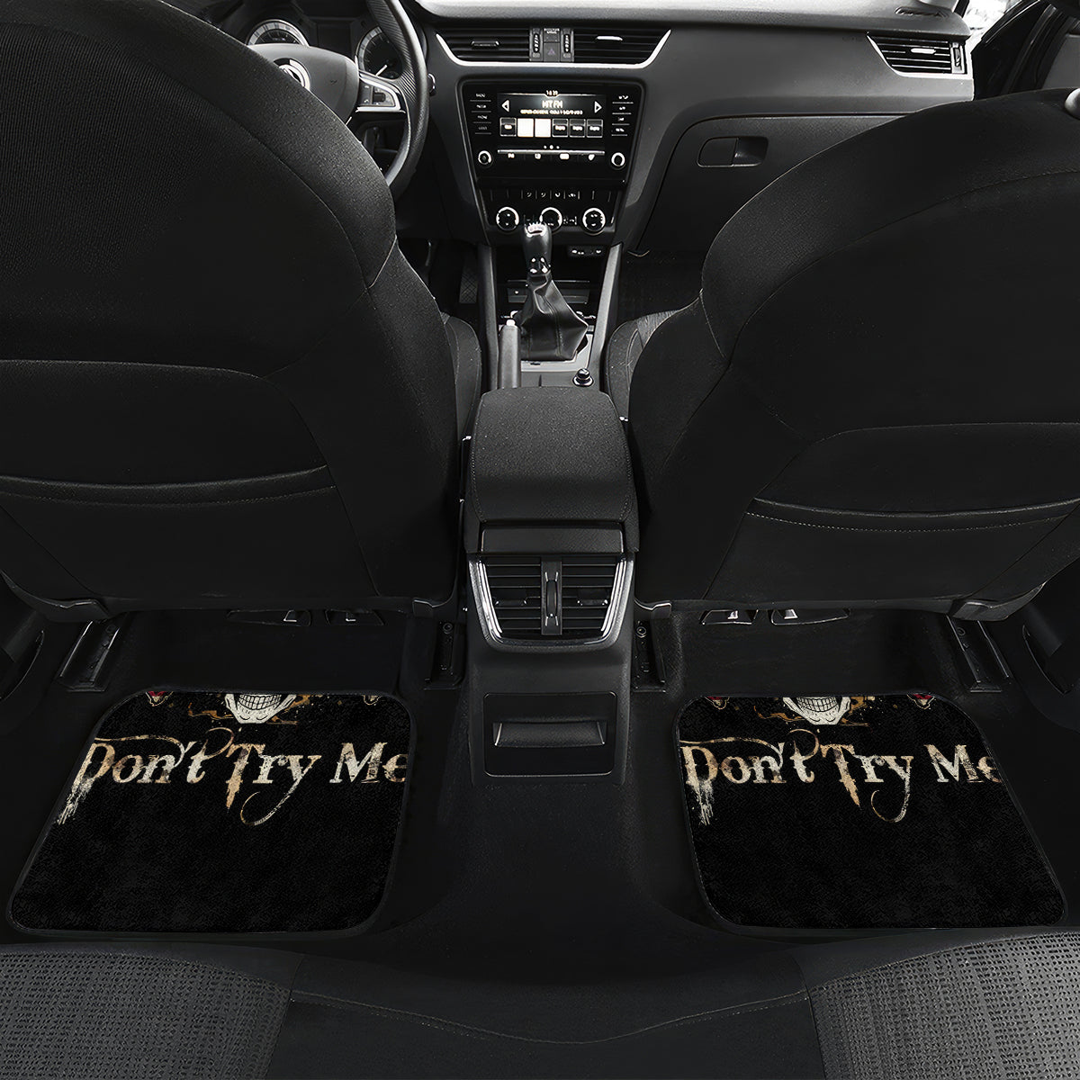 Girl Skull Car Mats I'm A Bitch Don't Try Me - Wonder Print Shop