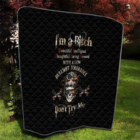 Girl Skull Quilt I'm A Bitch Don't Try Me - Wonder Print Shop