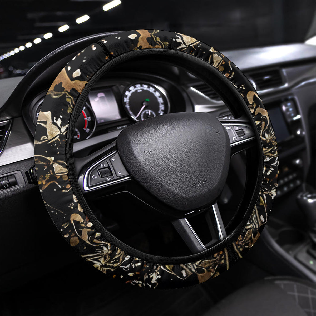 Girl Skull Steering Wheel Cover I'm A Bitch Don't Try Me - Wonder Print Shop