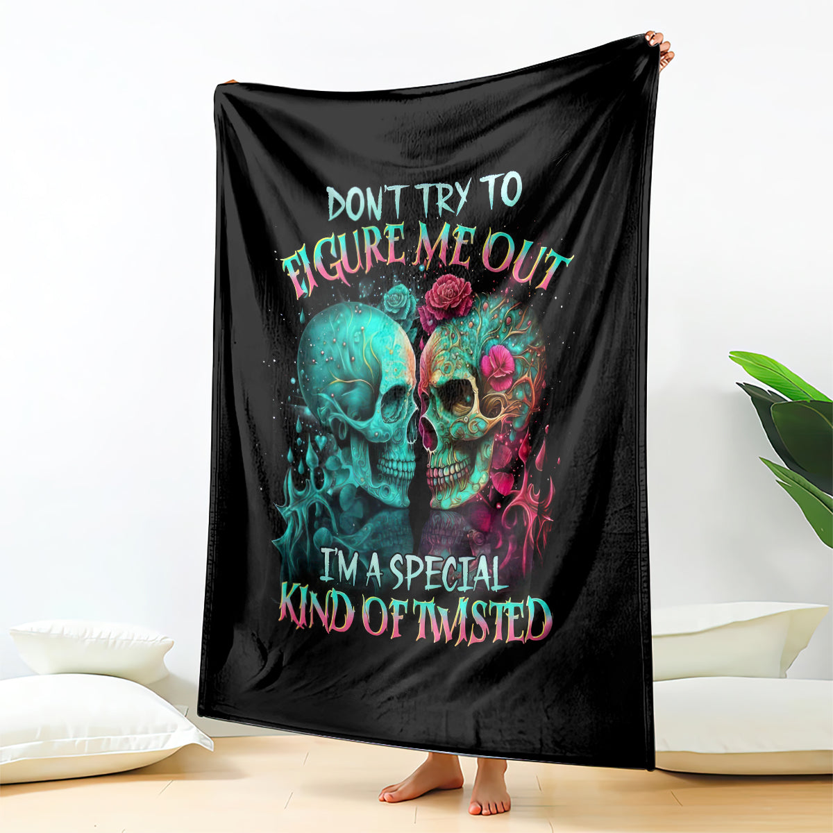 twin-skull-blanket-dont-try-to-figure-me-out-im-a-special
