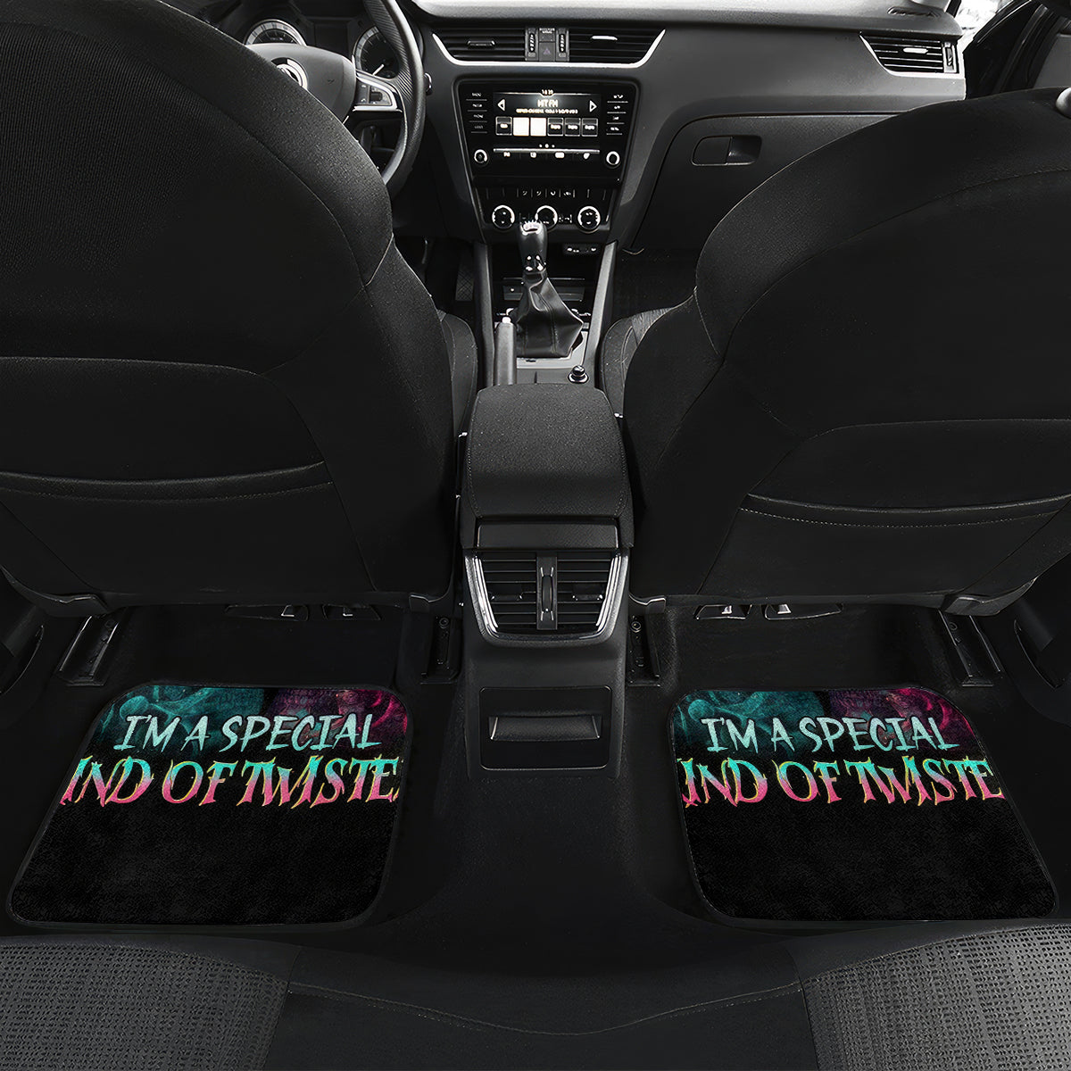 Twin Skull Car Mats Don't Try To Figure Me Out I'm A Special - Wonder Print Shop