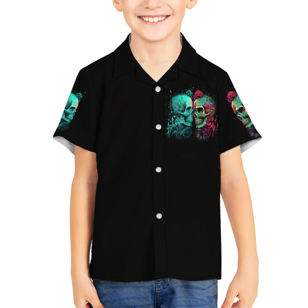 Twin Skull Hawaiian Shirt Don't Try To Figure Me Out I'm A Special - Wonder Print Shop