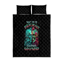 Twin Skull Quilt Bed Set Don't Try To Figure Me Out I'm A Special - Wonder Print Shop
