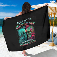 Twin Skull Sarong Don't Try To Figure Me Out I'm A Special - Wonder Print Shop
