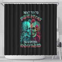 twin-skull-shower-curtain-dont-try-to-figure-me-out-im-a-special