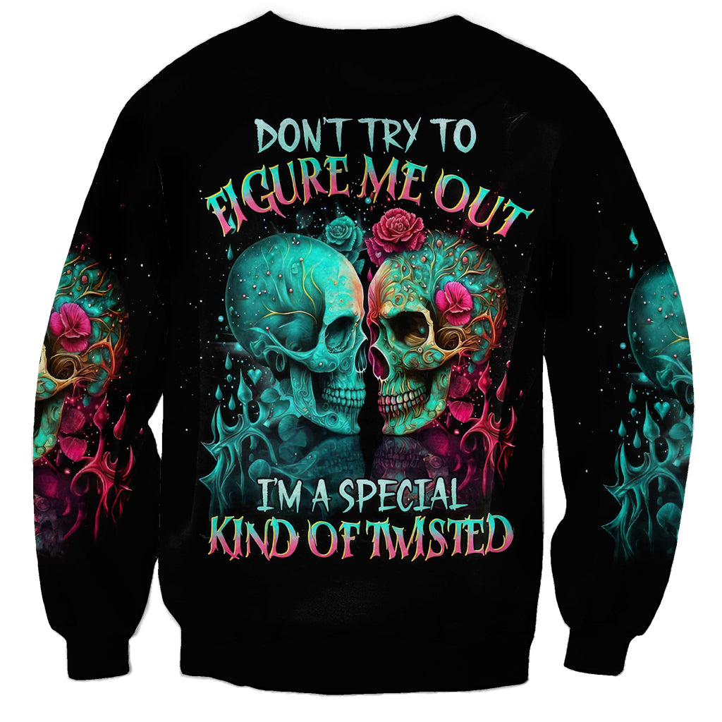 Satan Skull Sweatshirt I Never Alone My Demon With Me 24/7 - Wonder Print Shop