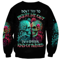 Satan Skull Sweatshirt I Never Alone My Demon With Me 24/7 - Wonder Print Shop