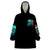 Satan Skull Wearable Blanket Hoodie I Never Alone My Demon With Me 24/7 - Wonder Print Shop
