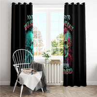 Twin Skull Window Curtain Don't Try To Figure Me Out I'm A Special - Wonder Print Shop