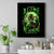 Zombie Skull Canvas Wall Art I Never Alone My Demon With Me 24/7 - Wonder Print Shop