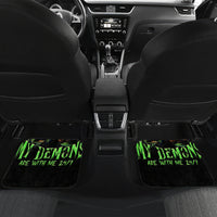 Zombie Skull Car Mats I Never Alone My Demon With Me 24/7 - Wonder Print Shop